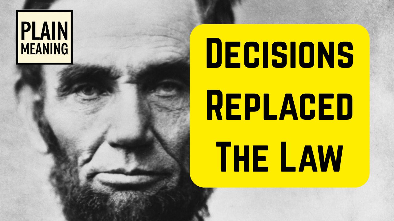 Thumbnail for Plain Meaning video The End of Written Law: What Precedent Took From You