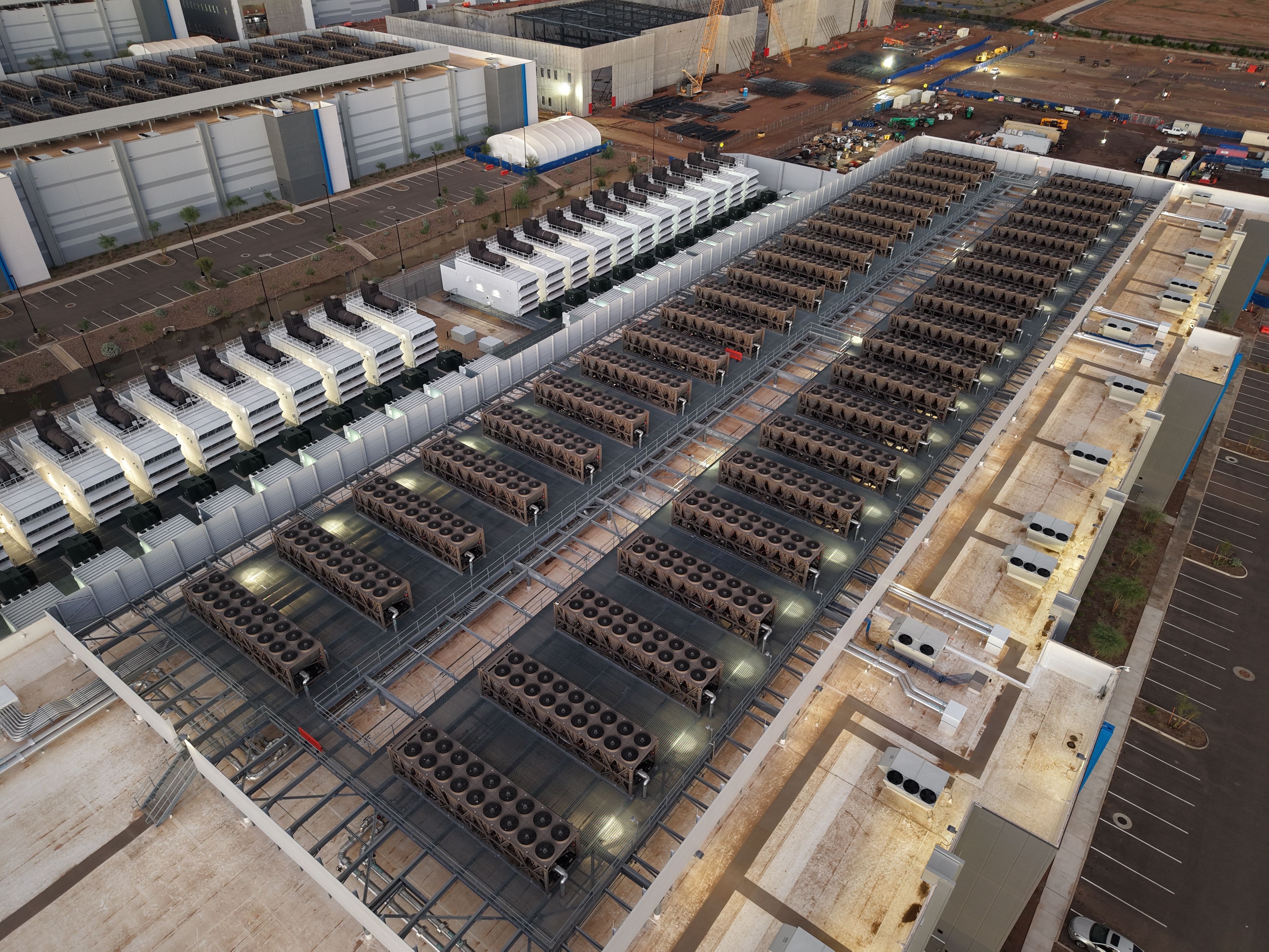 A view above a data center, 2025.