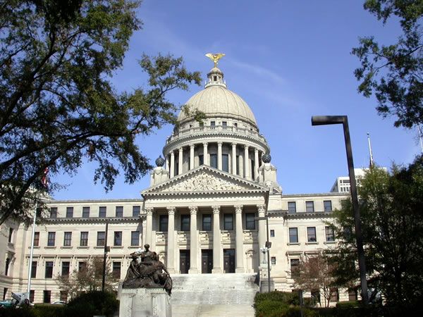The Mississippi capitol building.
