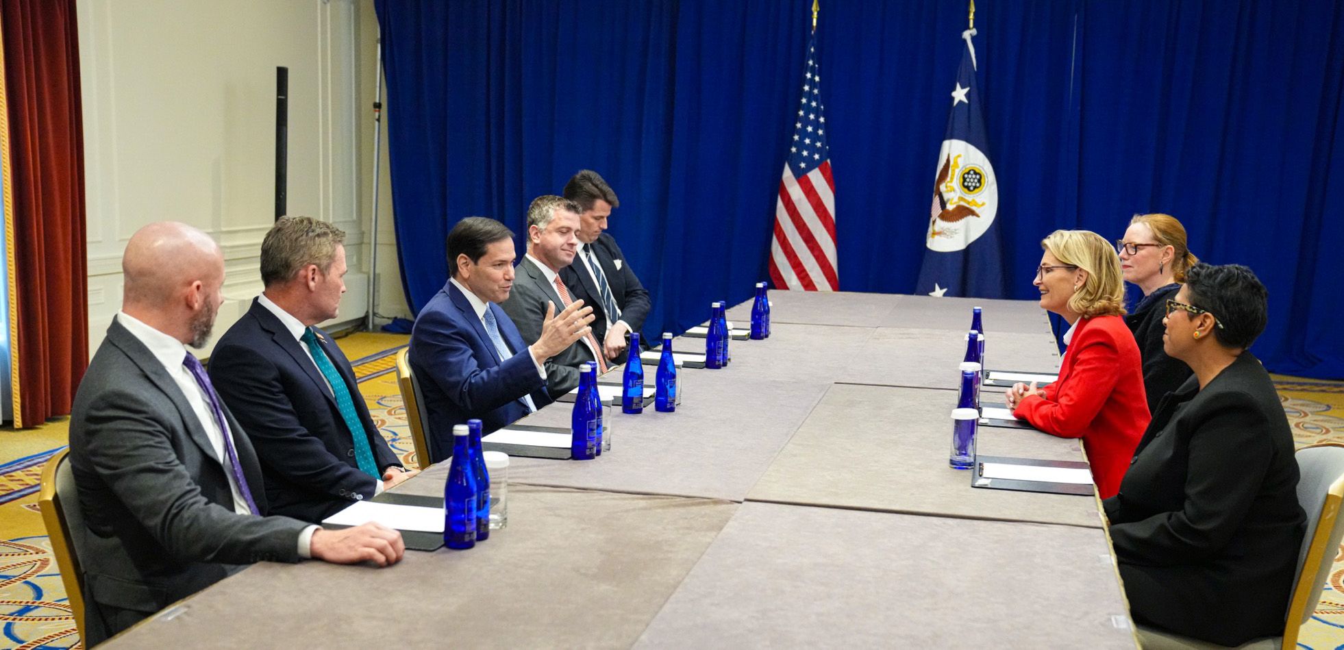 Secretary of State Rubio meeting with International Telecommunications Union Secretary General, 2025.