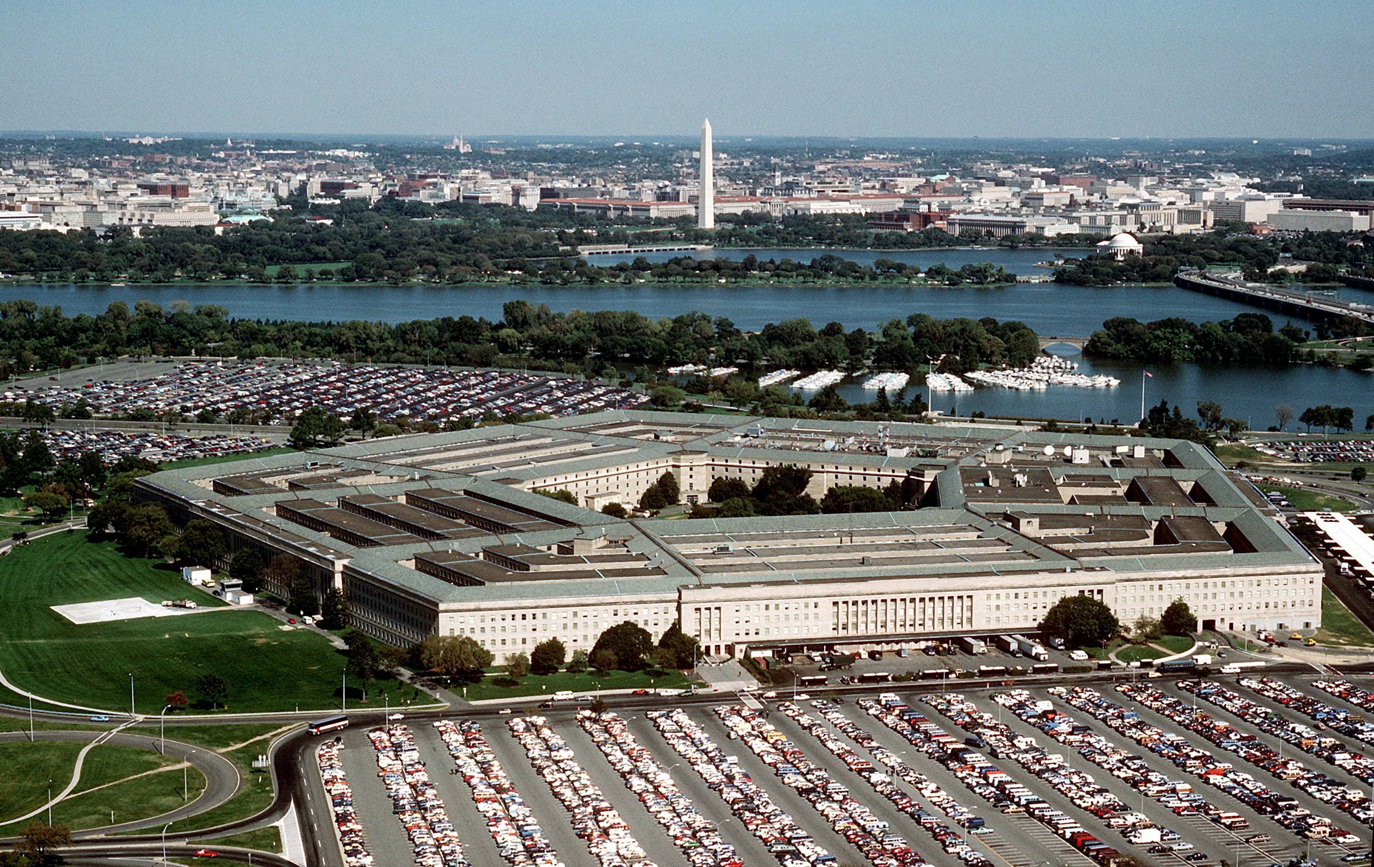 The headquarters of the Department of Defense, the Pentagon.