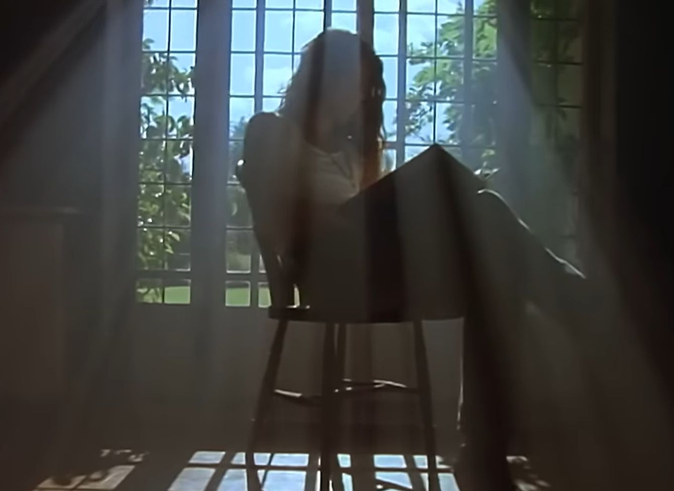 The lead singer of When in Rome in a still from their music video for 
