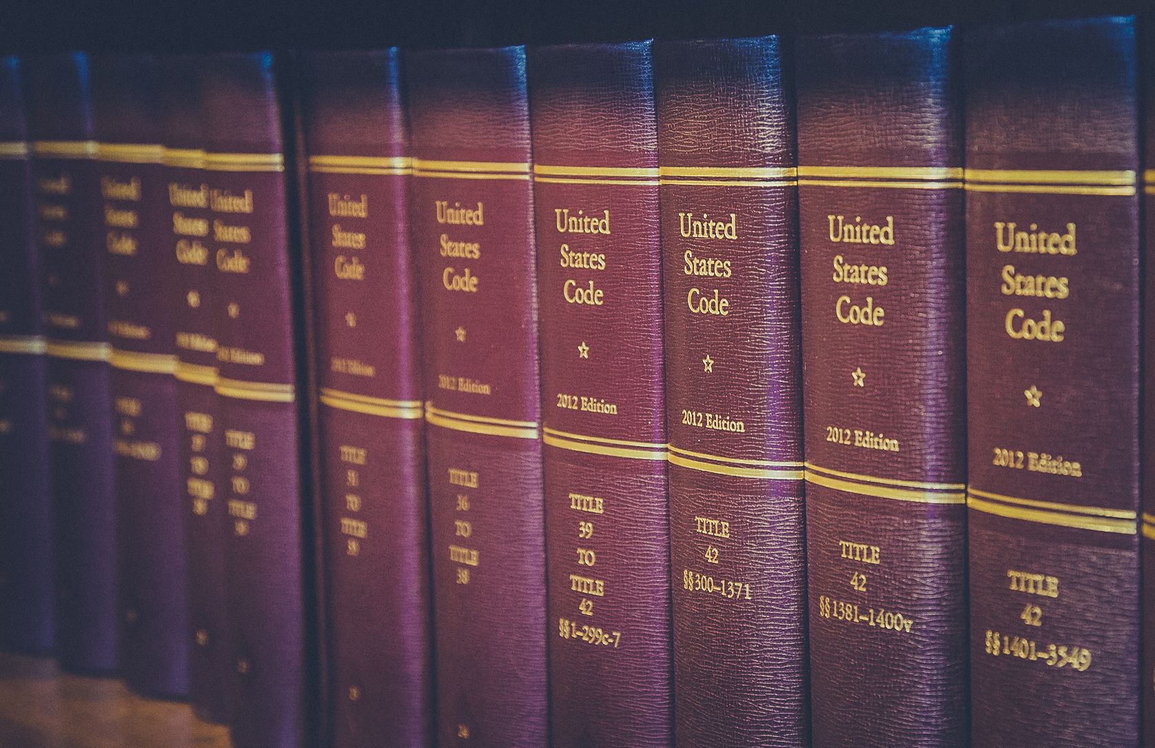 Volumes of the US Code. Picture by Tony Webster via Wikimedia Commons.