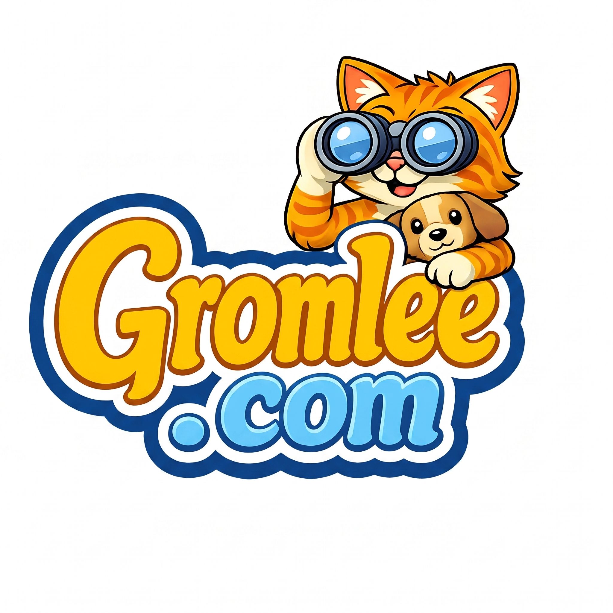 Gromlee Cartoon Strip Logo
