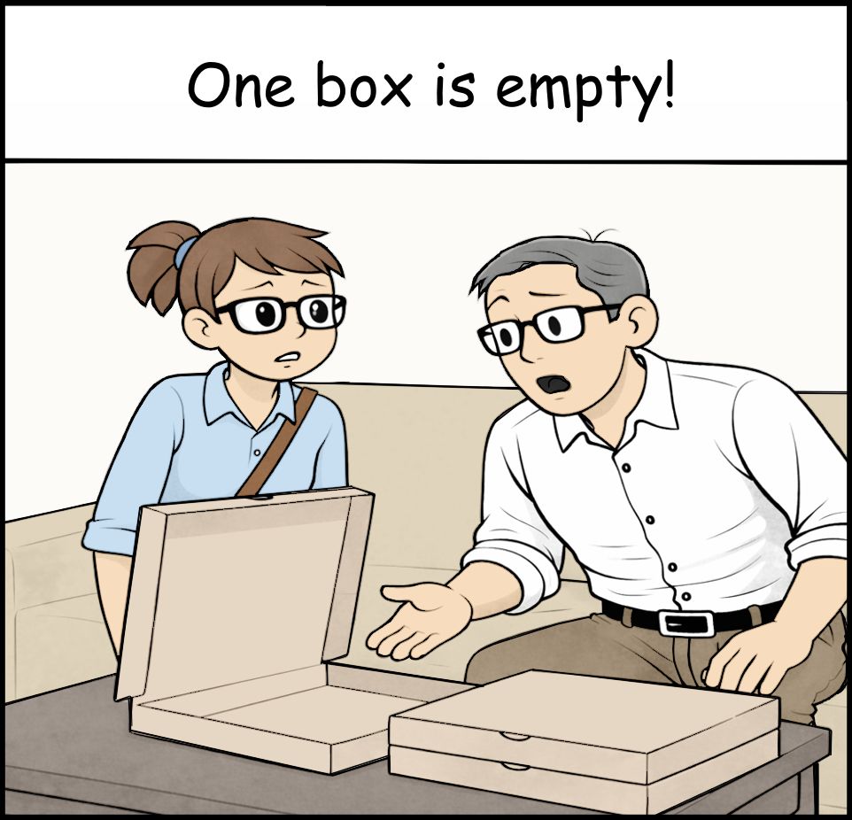 Gromlee cartoon panel.