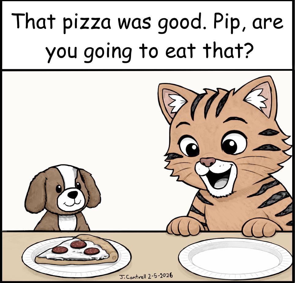 Gromlee cartoon panel