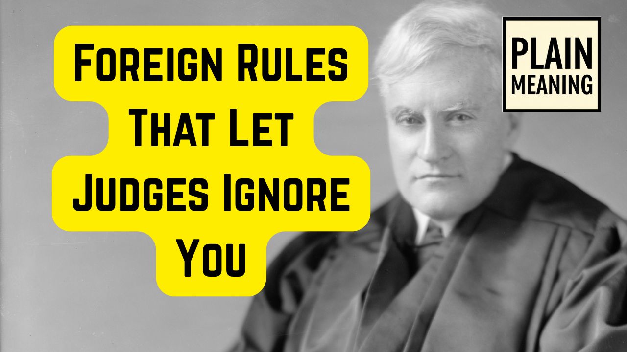 Thumbnail for the Plain Meaning video How a Doctrine From Religious Courts Impact American Cases